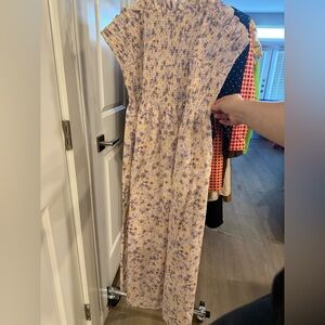 H&M Floral Maxi Dress - Purple and Cream